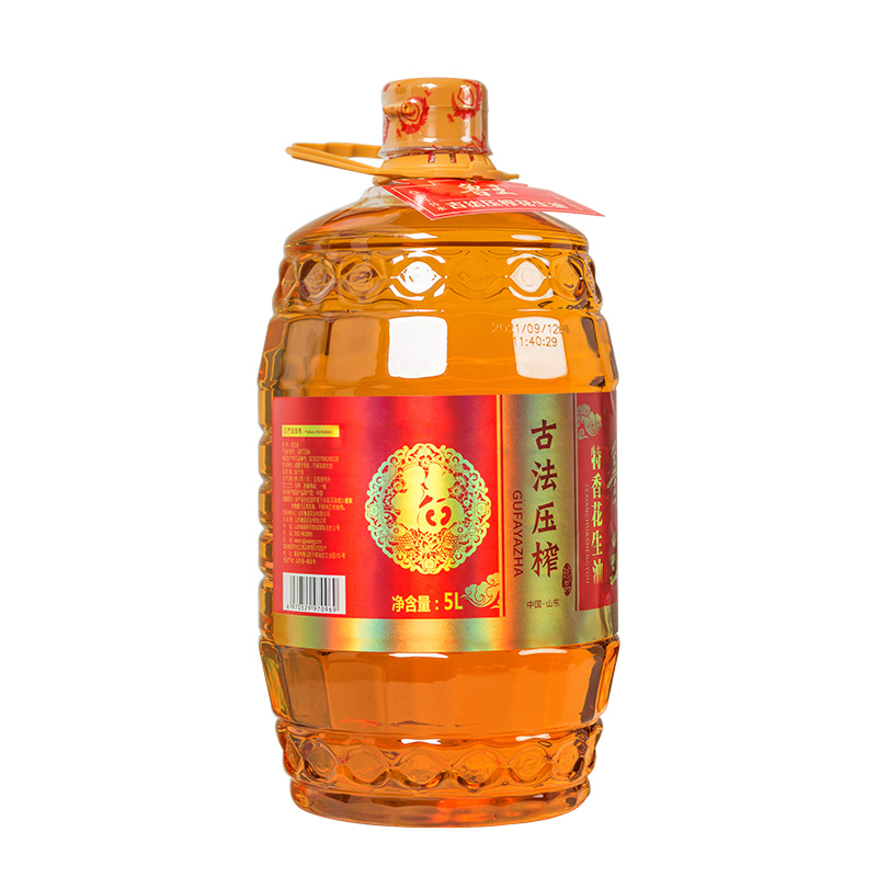 魯王古法壓榨特香花生油5L