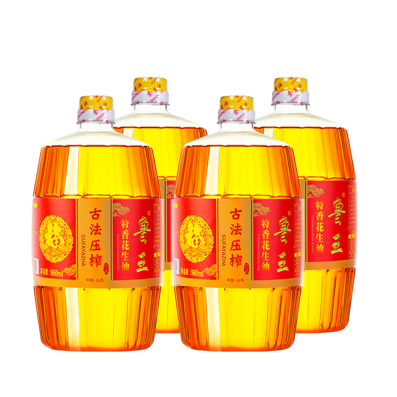 魯王古法壓榨特香花生油960ml*4