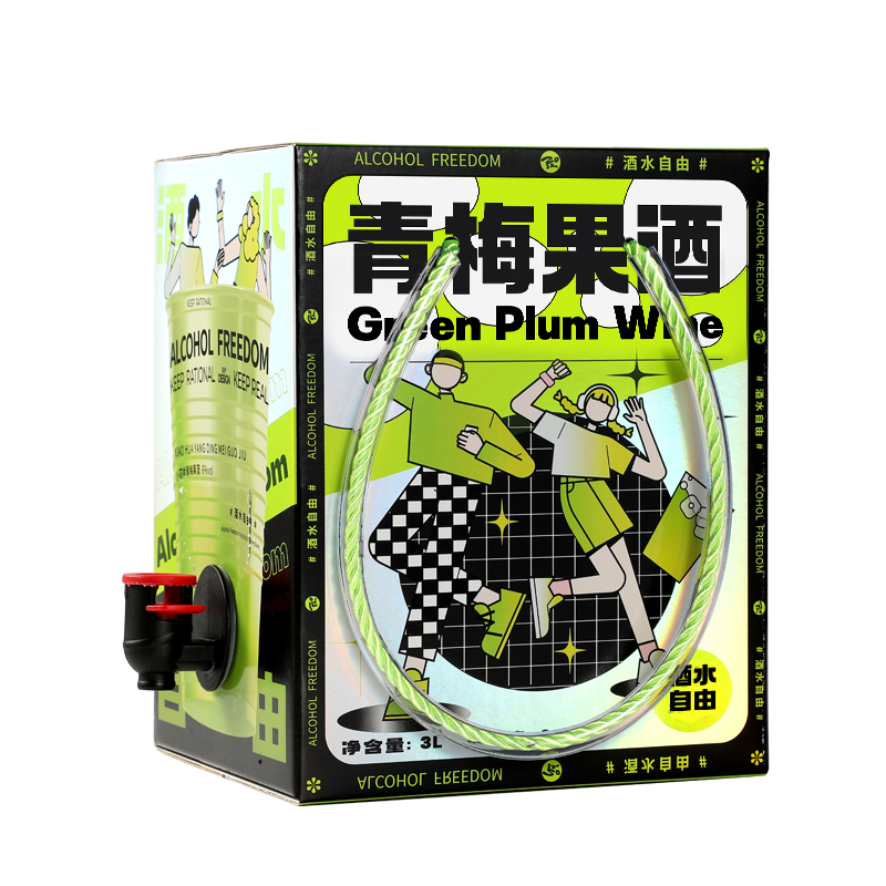 小花樣酒水自由系列3L青梅酒